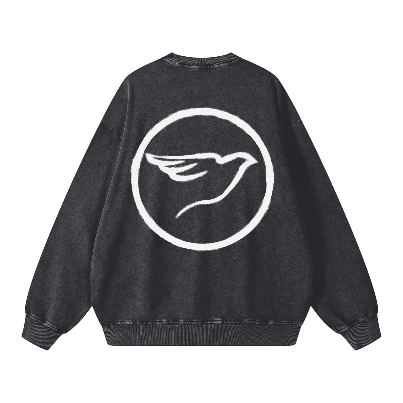 SPRAY PAINT WHITE SWEATSHIRT