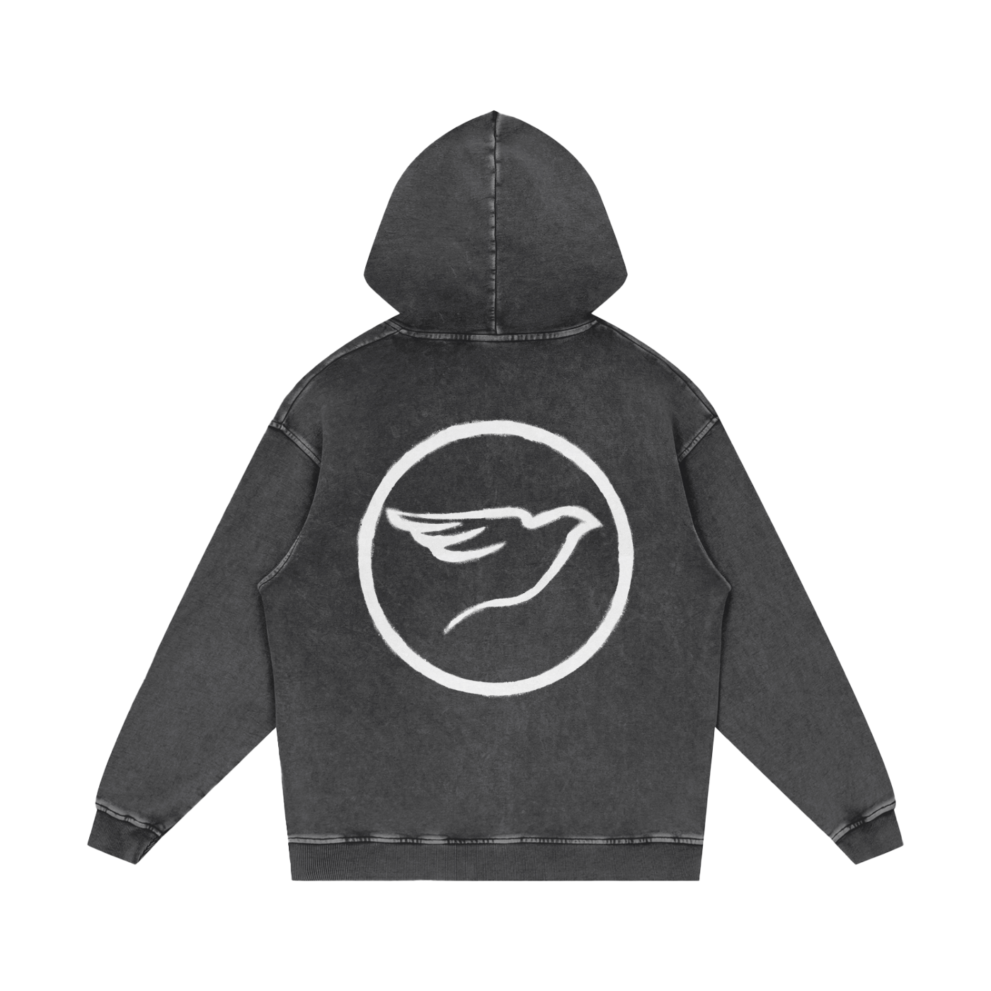SPRAY PAINT WHITE HOODIE