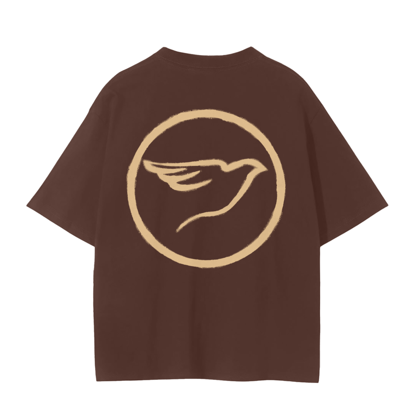 SPRAY PAINT TAN T-SHIRT