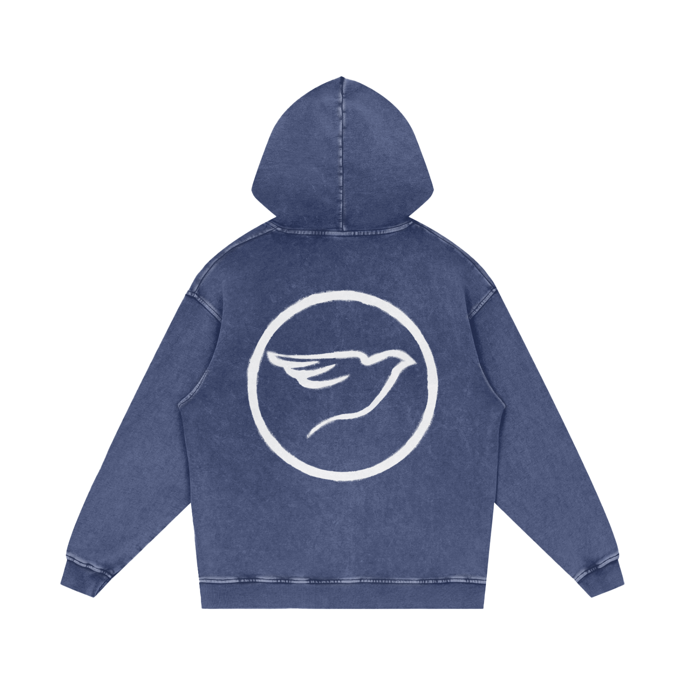 SPRAY PAINT WHITE HOODIE