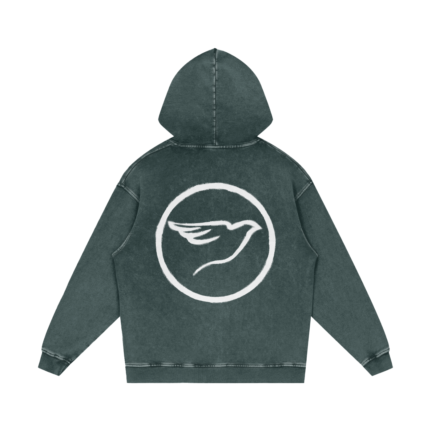 SPRAY PAINT WHITE HOODIE