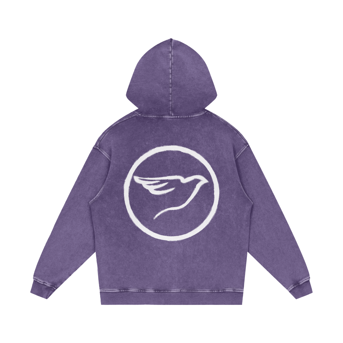 SPRAY PAINT WHITE HOODIE