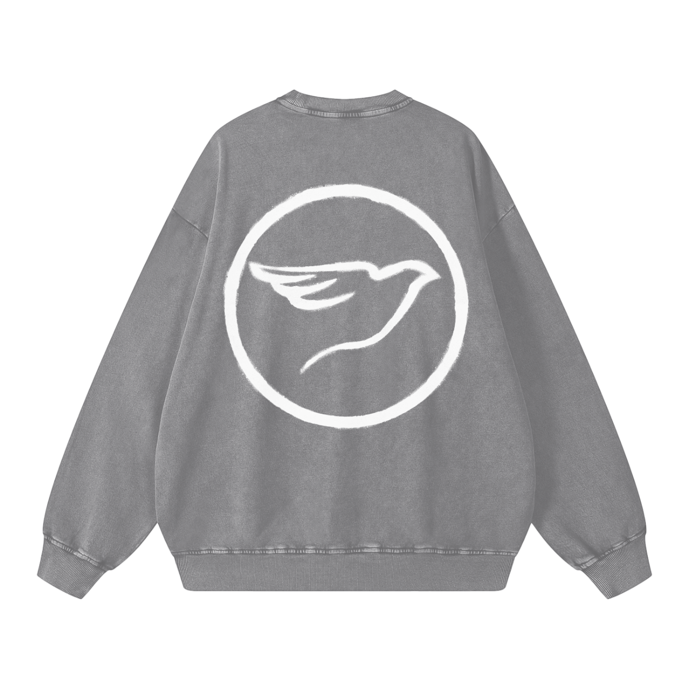 SPRAY PAINT WHITE SWEATSHIRT